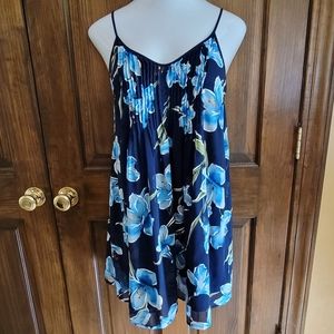 Sugar+L!ps Blue & White Floral Dress Sz S P2P 16 L 16